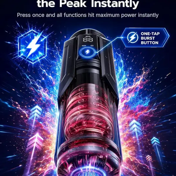 Sex Toys for Men Penis Pump with AI sync modes and waterproof design for bathroom use